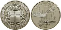 medal pamiątkowy 2005, Aw: Norwegia na tle siatk