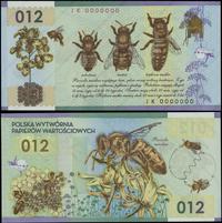 Polska, testowy banknot polimerowy PWPW - pszczoła miodna, (012) 2012