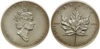 5 dolarów 1990, Ottawa, typ Maple Leaf, srebro p
