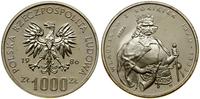 1.000 złotych 1986, Warszawa, Władysław I Łokiet