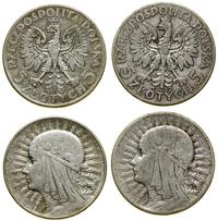 zestaw 2 monet, 5 złotych 1932, Anglia oraz 5 zł