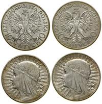 zestaw: 2 x 10 złotych 1932, 1933, Anglia i Wars