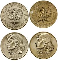 Polska, zestaw 2 x 10 złotych, 1970, 1971