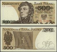 500 złotych 1.06.1982, seria CD, numeracja 12000
