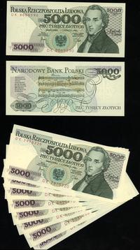 zestaw: 10 x 5.000 złotych 1.06.1982, serie DK, 