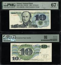 10 złotych 1.06.1982, seria L, numeracja 1664149
