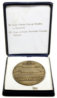 Polska, medal XX-lecie Polskiej Żeglugi Morskiej w Szczecinie, 1970