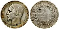 5 franków 1852 A, Paryż, w legendzie awersu LOUI
