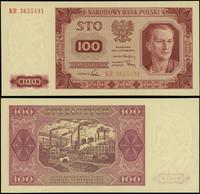 100 złotych 1.07.1948, seria KR, numeracja 36554