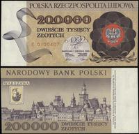 200.000 złotych 1.12.1989, seria E, numeracja 01