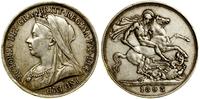 1 korona 1893, Londyn, na obrzeżu "LVI", srebro 