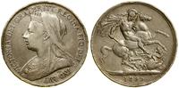 1 korona 1899, Londyn, na obrzeżu "LXIII", srebr