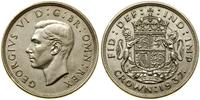 1 korona 1937, Londyn, srebro próby 500, 28.26 g