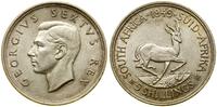 5 szylingów 1949, Pretoria, srebro próby 800, 28