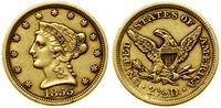 2 1/2 dolara 1855, FIladelfia, typ Liberty head 