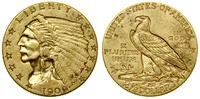 2 1/2 dolara 1909, Filadelfia, typ Indian head, 
