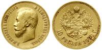 10 rubli 1900 Ф•З, Petersburg, złoto, 8.58 g, le