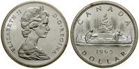 1 dolar 1965, Ottawa, Canoe, srebro próby 800, 2