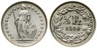 Szwajcaria, 1/2 franka, 1950 B