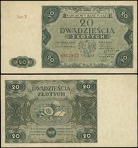 20 złotych 15.07.1947, seria B, numeracja 885281