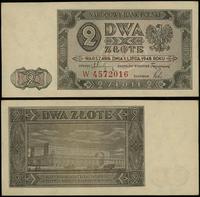 2 złote 1.07.1948, seria W, numeracja 4572016, z