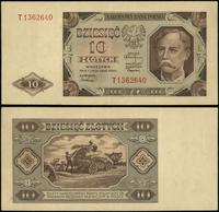 10 złotych 1.07.1948, seria T, numeracja 1362640