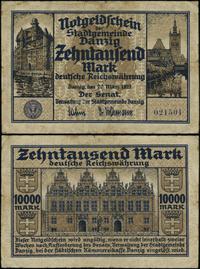 10.000 marek 20.03.1923, numeracja 021501, złama