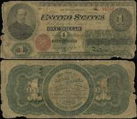 1 dolar 1.08.1862, seria B, 84542, podpisy Chitt