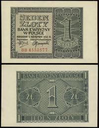 1 złoty 1.08.1941, seria BB, numeracja 4553577, 