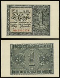 1 złoty 1.08.1941, seria BB, numeracja 4553578, 