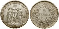 5 franków 1873 A, Paryż, srebro, 24.90 g, Gadour