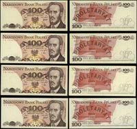Polska, zestaw: 4 x 100 złotych, 1976–1979