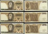 Polska, zestaw: 3 x 500 złotych, 1.06.1979