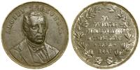 Polska, Medal wybity z okazji 50-lecia pracy aktora Alojzego Żółkowskiego, 1882