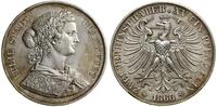 dwutalar = 3 1/2 guldena 1866, Frankfurt, srebro