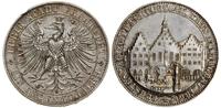 talar 1863, Frankfurt, moneta przetarta, uszkodz