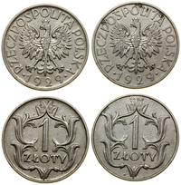 Polska, zestaw: 2 x 1 złoty, 1929