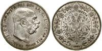 5 koron 1909, Wiedeń, duża głowa władcy, Herinek