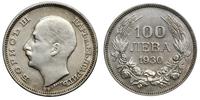 100 lewów 1930, Sofia, srebro próby 500, moneta 