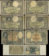 Polska, zestaw 4 banknotów, 1919–1929