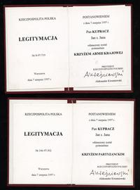 III Rzeczpospolita Polska (od 1989), Zestaw pamiątek po Janie Kupraczu