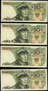 Polska, zestaw: 4 x 50 złotych, 9.05.1975