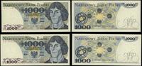 Polska, zestaw: 2 x 1.000 złotych, 2.07.1975