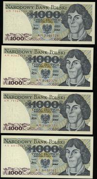 zestaw: 4 x 1.000 złotych 2.07.1975, serie: 3 x 