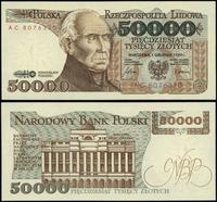 50.000 złotych 1.12.1989, seria AC, numeracja 80