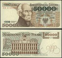 50.000 złotych 1.12.1989, seria AW, numeracja 57