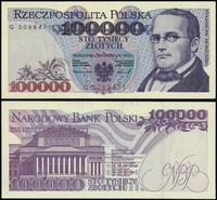 100.000 złotych 16.11.1993, seria G, numeracja 0