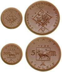 zestaw 2 monet 1922, Miśnia, w skład zestawu wch