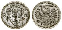 denar 1580, Gdańsk, pięknie zachowana moneta, CN
