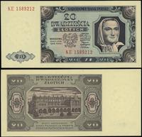 20 złotych 1.07.1948, seria KE, numeracja 158921